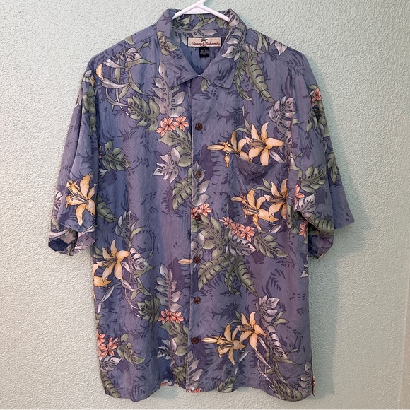 Tommy Bahama Other - Tommy Bahama 100% Silk Tropical‎ Floral Men's Shirt Short Sleeve Resort Medium